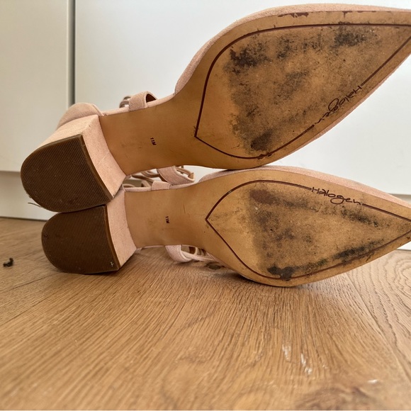 Halogen suede lace up block heels - size 11 - Picture 2 of 3